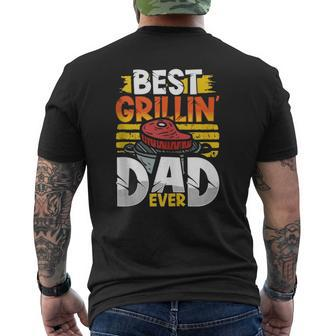 Best Grilling Dad Ever Bbq Chef King Perfect Secret Recipe Mens Back Print T-shirt | Mazezy
