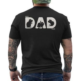 Best Guinea Pig Dad Ever Fathers Day Guinea Pig Men's T-shirt Back Print - Monsterry DE
