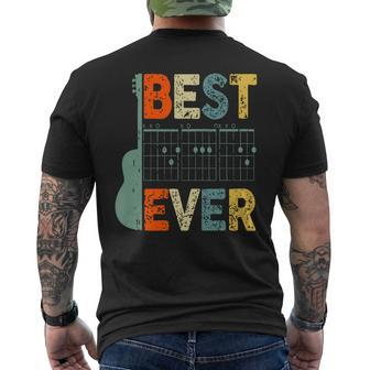 Best Guitar Dad Ever Chords Best Dad Guitar Father's Day Men's T-shirt Back Print - Seseable