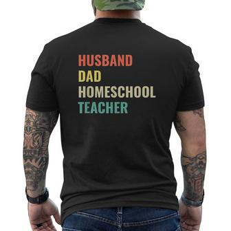 Best Homeschool Dad Mens Back Print T-shirt | Mazezy