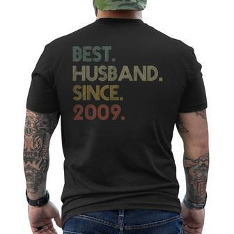 Best Husband Since 2009 Epic Couple 15Th Wedding Anniversary Men's T-shirt Back Print - Monsterry CA