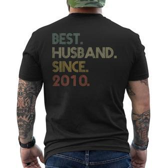 Best Husband Since 2010 Epic Couple 14Th Wedding Anniversary Men's T-shirt Back Print - Monsterry DE