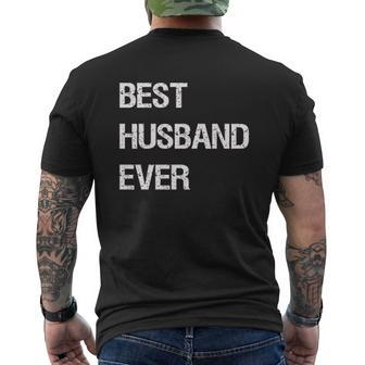 Best Husband Ever For Dad Mens Back Print T-shirt | Mazezy