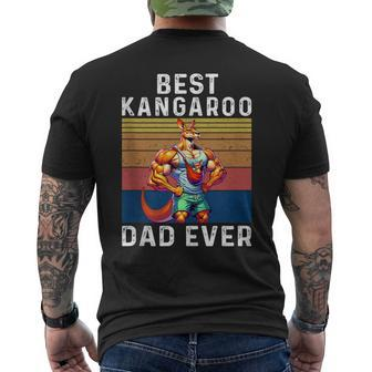 Best Kangaroo Dad Ever New Dad Kangaroo Men's T-shirt Back Print - Monsterry UK