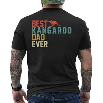 Best Kangaroo Dad Ever Retro Vintage Men's T-shirt Back Print - Monsterry AU