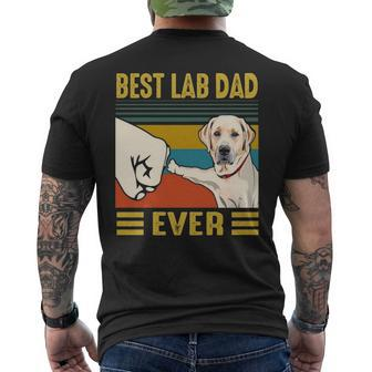 Best Lab Dad Labrador Retriver Dog Men's T-shirt Back Print | Mazezy