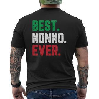 Best Nonno Ever Quote Father's Day Mens Back Print T-shirt | Mazezy
