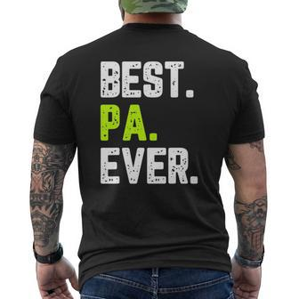 Best Pa Ever Cool Mens Back Print T-shirt | Mazezy