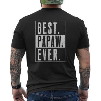 Best Papaw Ever American Flag Vintage For Men Father's Day Mens Back Print T-shirt | Mazezy CA