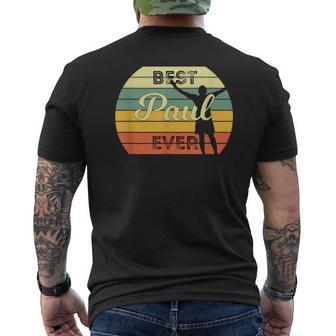Best Paul Ever Personalised Birthday Men's T-shirt Back Print - Seseable