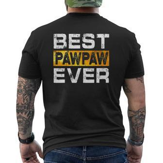 Best Pawpaw Ever For Dad Fathers Day Mens Back Print T-shirt | Mazezy
