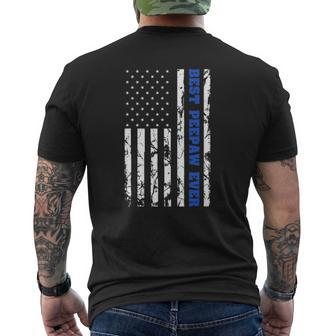 Best Peepaw Ever Us Vintage Flag Patriotic Grandfather Men Mens Back Print T-shirt | Mazezy DE