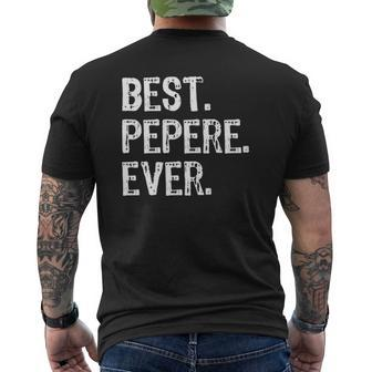 Best Pepere Ever Father's Day Mens Back Print T-shirt | Mazezy