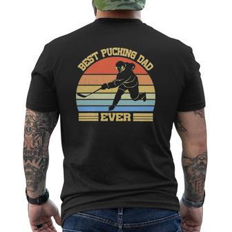 Best Pucking Dad Vintage Retro Fathers Day Dads Mens Back Print T-shirt | Mazezy