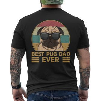Best Pug Dad Ever Pug Dog For Men And Boys Mens Back Print T-shirt | Mazezy