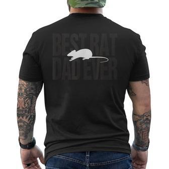 Best Rat Dad Ever Saying For Rat Lover Men And Boys Mens Back Print T-shirt | Mazezy