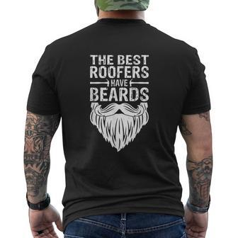 The Best Roofers Have Beards Roofing Mens Back Print T-shirt - Thegiftio UK