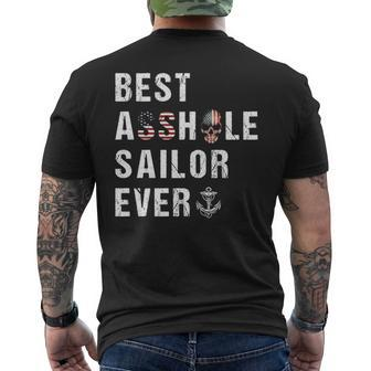 Best Sailor Ever Men's T-shirt Back Print | Mazezy