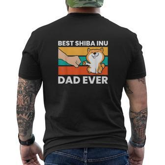 Best Shiba Inu Dad Ever Shiba Inu Owner Mens Back Print T-shirt | Mazezy