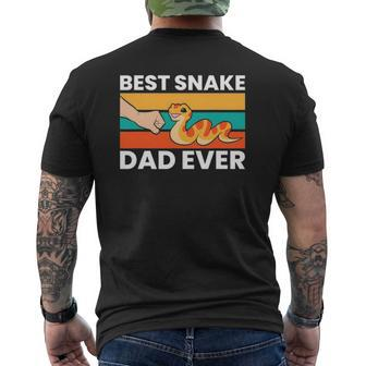 Best Snake Dad Ever Snake Mens Back Print T-shirt | Mazezy