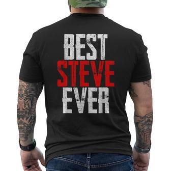 Best Steve Ever Men's Dad Idea Men's T-shirt Back Print - Seseable