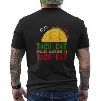 Best Taco Cat Spelled Backwards Is Tacocat Mens Back Print T-shirt - Seseable