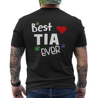 Best Tia Ever Shirt Best Tia Mens Back Print T-shirt - Thegiftio UK