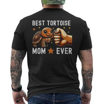 Best Tortoise Dad Ever Vintage Father's Day Tortoise Lover Men's T-shirt Back Print - Thegiftio UK