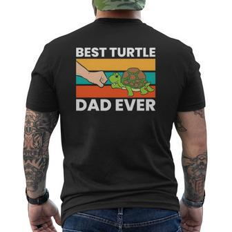 Best Turtle Dad Ever Love Sea Turtles Mens Back Print T-shirt | Mazezy