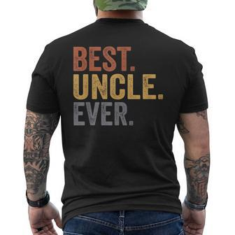 Best Uncle Ever From Niece Uncle Father's Day Men's T-shirt Back Print - Monsterry AU