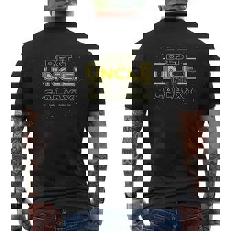 Best Uncle In The Galaxy Mens Back Print T-shirt - Thegiftio