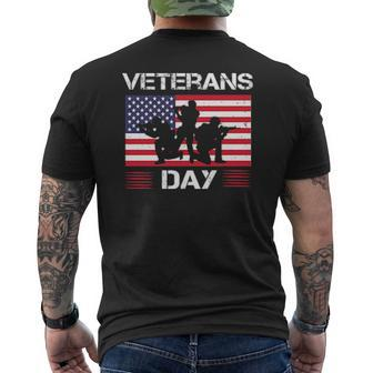 Best Veteran Mens Back Print T-shirt | Mazezy