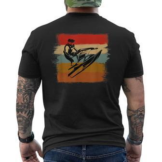 Best Vintage Jet Ski Paint Stripes Water Sports T Men's T-shirt Back Print - Monsterry UK
