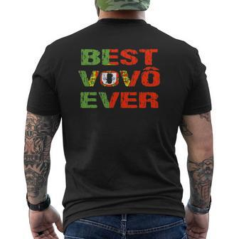 Best Vovo Ever Portuguese Grandpa Portugal Flag Mens Back Print T-shirt | Mazezy