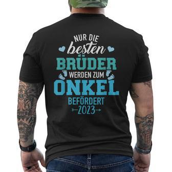 Beste Brüder Werden Zum Unkel Befördert 2023 S T-Shirt mit Rückendruck - Seseable