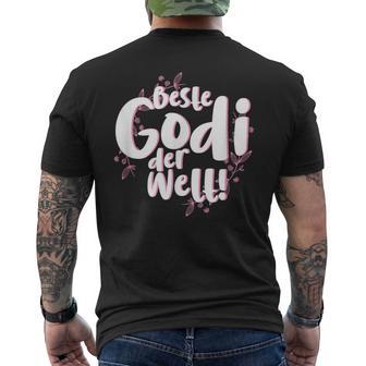 Beste Godi Der Welt T-Shirt mit Rückendruck - Seseable