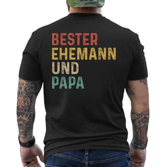 Bester Ehemann Und Papa Der Welt T-Shirt mit Rückendruck - Geschenkecke