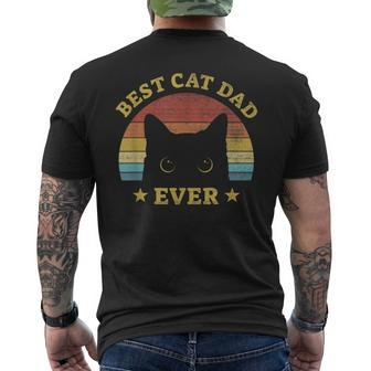 Bester Katzenfater Ever Best Cat Father Idea For Cats D T-Shirt mit Rückendruck - Seseable
