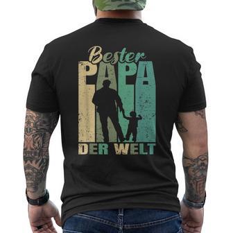 Bester Papa Der Welt 1 Child Husband Papa T-Shirt mit Rückendruck - Geschenkecke