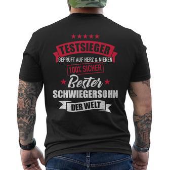 Bester Schwiegersonhn Der Welt T-Shirt mit Rückendruck - Seseable