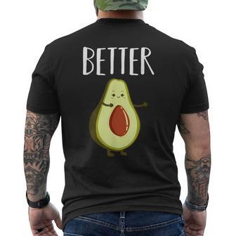 Better Half Avocado Matching Couple Valentine's Day Wedding Men's T-shirt Back Print - Monsterry DE