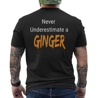 Beware The Bravery Of Redheads Men's T-shirt Back Print - Seseable
