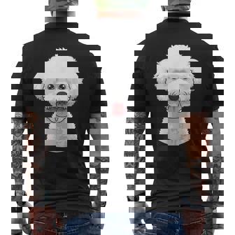 Bichon Frise Visage Mignon Bichon Frise Chien Drôle T-shirt imprimé au dos - Cadeauxyz
