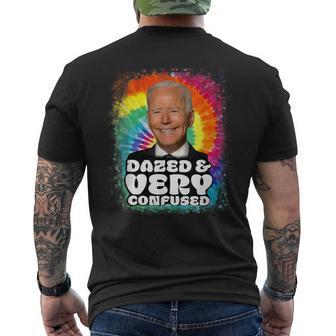 Biden Dazed And Very Confused Tiedye Anti Joe Biden Men's T-shirt Back Print - Monsterry AU