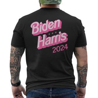 Biden Harris 2024 Joe Kamala President Men's T-shirt Back Print - Monsterry CA