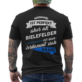 Bielefelder – City Bielefeld Saying T-Shirt mit Rückendruck - Seseable