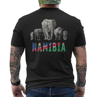 Big 5 Wildlife For Namibia Safari T-Shirt mit Rückendruck - Seseable