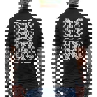 Big Bro Brother Vintage Men's T-shirt Back Print - Thegiftio
