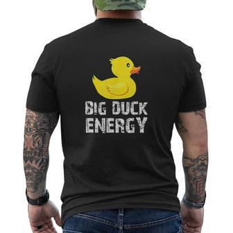 Big Duck Energy Yellow Mens Back Print T-shirt - Thegiftio UK