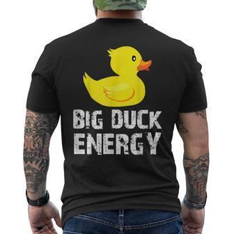Big Duck Energy Yellow Rubber Duck V3 Mens Back Print T-shirt - Thegiftio UK